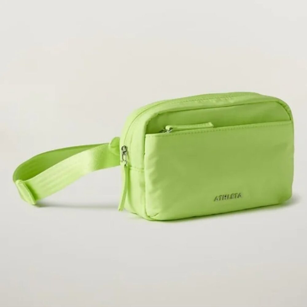 NEW WITH TAGS: Athleta All About Crossbody Belt Bag - Citron